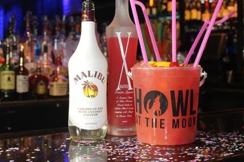 With proceeds benefiting the Open Arms Foundation, "The Betsy" is the most charitable bucket on our menu! 💝💕💗 Open Arms provides free mammograms to women in need! . . . . #howlatthemoon #openarms #livemusic #drinks #wolfpack #buckets #bucketsofbooze #thebetsy #BCA #fightlikeagirl #drinkpink #shots #weekend #welcometotheshow